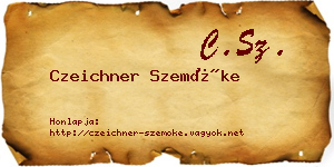 Czeichner Szemőke névjegykártya